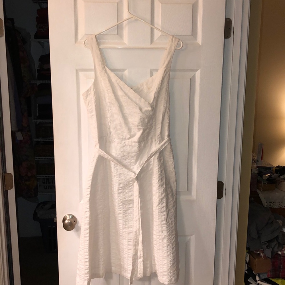 Lands End White Sundress